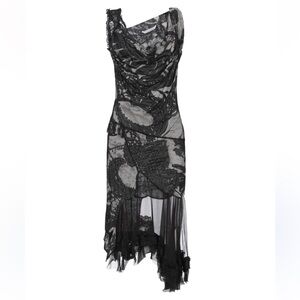 GAZEBO IPSE Elegant Black Lace Dress